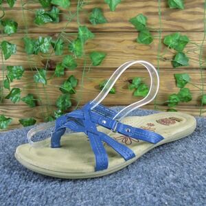 Earth Spirit Women  Flip Flop Blue Synthetic Sz 8 Medium Gently Used 2025